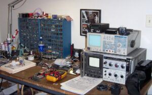 Werkplatz für Elektronikbasteln