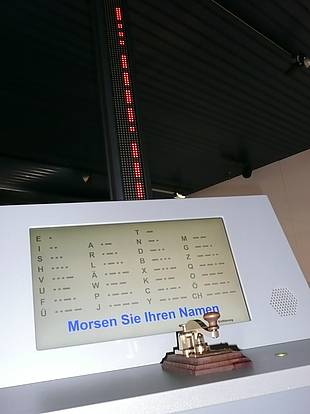 Morsetaste in einer Funkstation